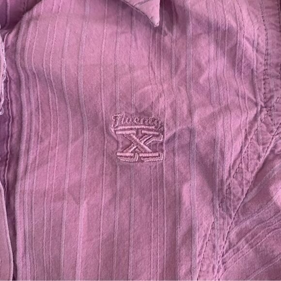 Wrangler Twenty X girls purple western cowgirl button down long sleeve shirt -2T - Picture 2 of 6